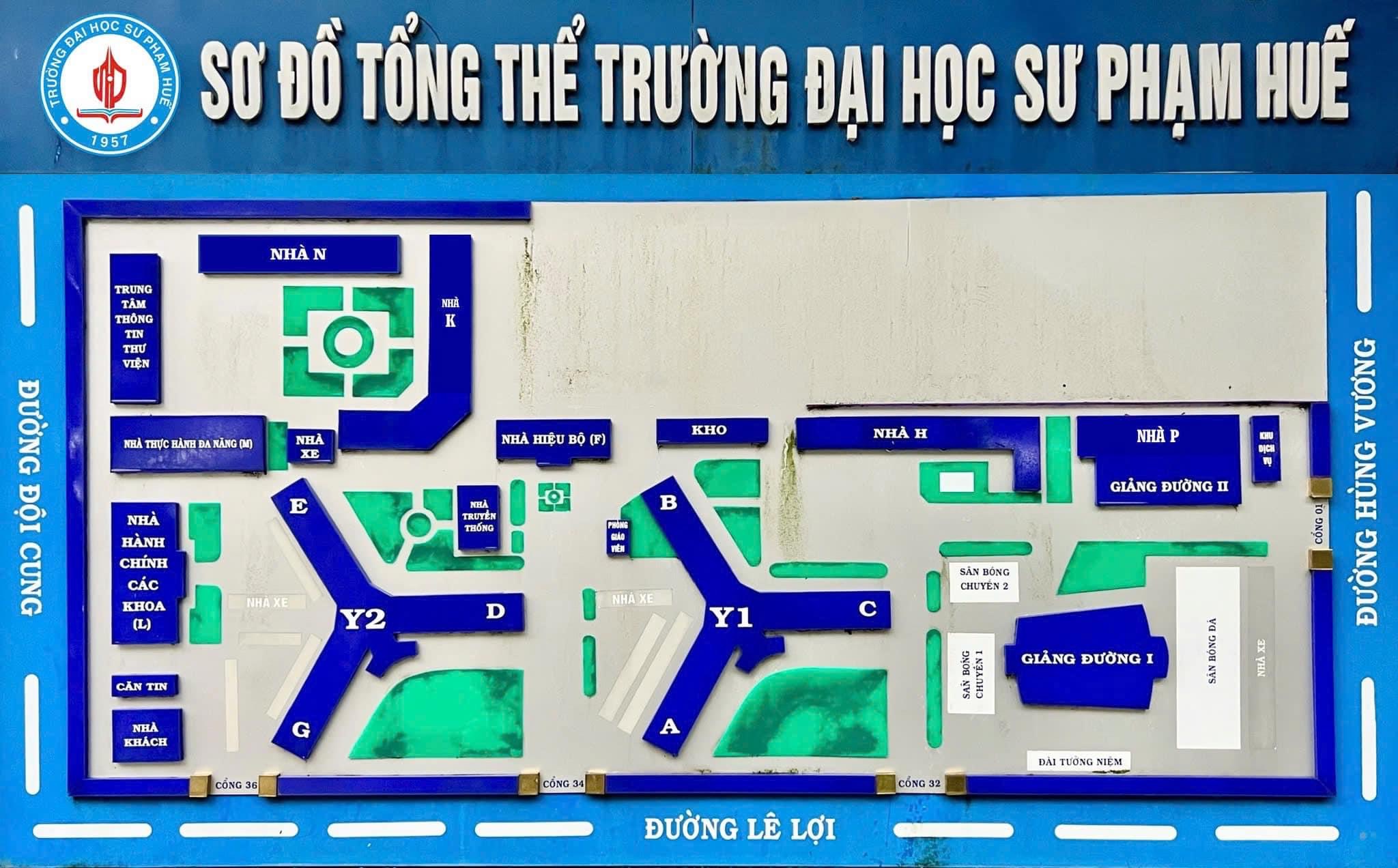 Sơ đồ trường ĐHSP Huế